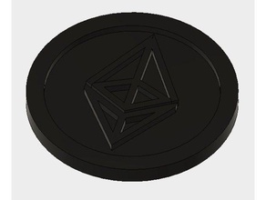 ethereum eth simple keychain signs & logos berlin bitcoin chain coin crypto cryptocurrency design etc key litecoin monero ring ripple steemit tabz 3d print model - Mito3D