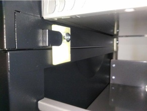 ikea erik cabinet third drawer locking mechanism office ikeahack hack lock 3d print model - Mito3D