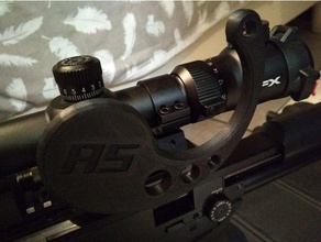 parallax focus wheel fx airgun optics scope turret 3d print model - Mito3D