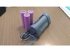 pack battery holder 18650 3d print model - Mito3D