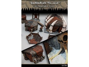 barbarian village - 28mm gaming - sample items games dnd frostgrave