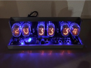 nixie clock stand electronics 3d print model - Mito3D