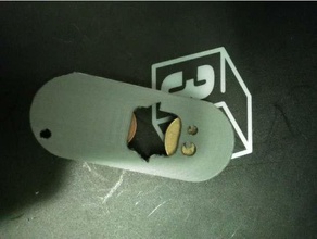 beer opener token holder keychains bottle key ring 3d print model - Mito3D