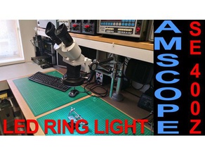 amscope se400-z led ring holder model gooseneck light diy 3d print model - Mito3D