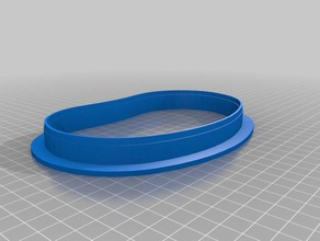 jelly bean cookie cutter 3d printing cookiecutter 3d print model - Mito3D