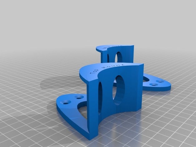 soporte para auriculares superior inferior La impresión en 3d 3D print model - Mito3D