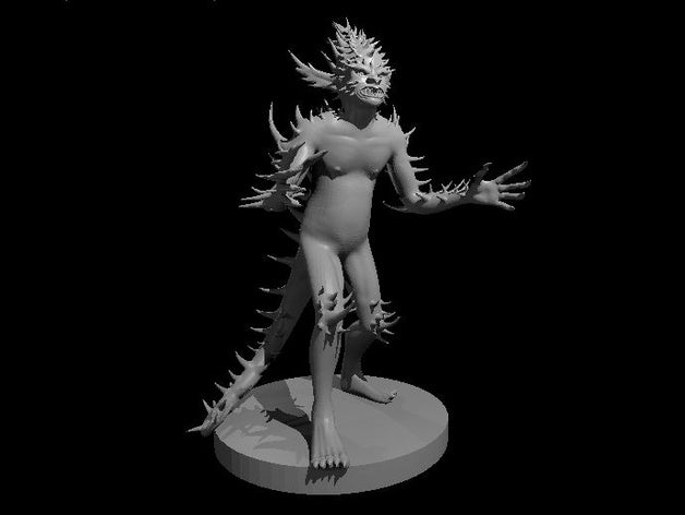 barbed devil games barb d&d demon dnd dungeons & dragons hell pathfinder thorn 3D print model - Mito3D