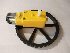 wheel dc motor mechanical toys 3d print model - Mito3D
