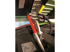 puntelli lamborghini gallardo spyder posteriore coperchio struts automotive 3d print model - Mito3D