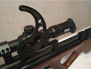 parallax focus wheel ohhunt airgun ffp mount scope turret 3d print model - Mito3D