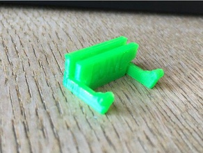 func kb-460 keyboard wrist rest clip replacement computer 3d print model - Mito3D