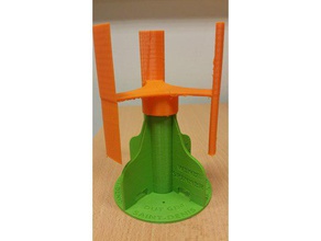 darrieus windturbine de engenharia 3d print model - Mito3D