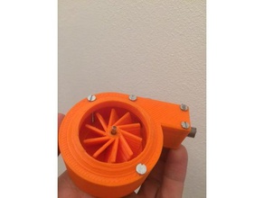 de aire comprimido la turbina ingeniería spinning turbo 3d print model - Mito3D