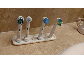 oral-b cepillo de soporte la cabeza cuarto baño dientes pie titular 3d print model - Mito3D