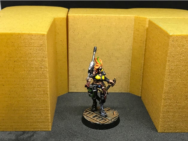 necromunda underhive walls fast while printing single shell mode toy & game accessories 40 k 40k escher games gaming goliath industrial orlock tabletop wall w nde warhammer 3D print model - Mito3D