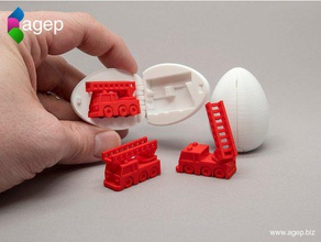 surprise egg 5 - tiny fire truck toy & game accessories benchmark collectable easter easteregg firetruck gift kinderegg kindersurprise kinder printinplace print place stockingstuffer stocking stuffer stresstest surpriseegg 3d print model - Mito3D