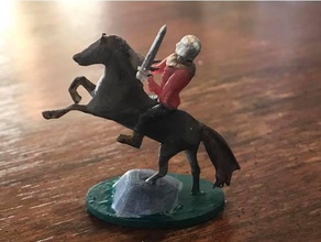 horseman miniature toys & games game piece horse soldier 3d print model - Mito3D