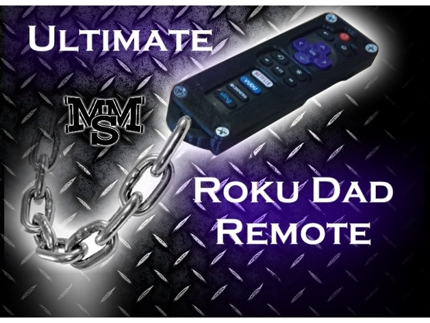 ultimate dad roku remote organization controller holder tv 3D print model - Mito3D