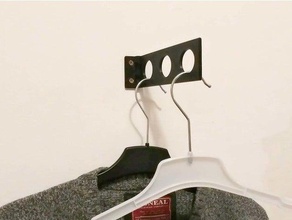 plegable de pared colgador ropa organización percha articulada montado en la 3d print model - Mito3D