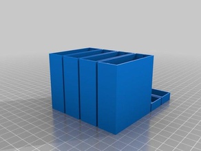 diy battery case w lid & separator 3d print model - Mito3D