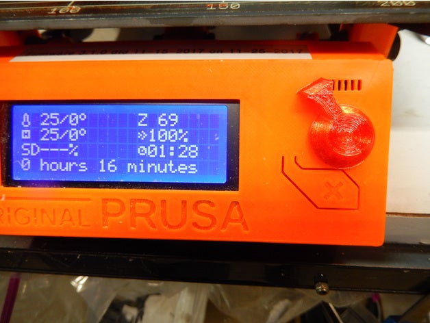 prusa mk2 s lcd knob - flared 3d printer accessories 3D print model - Mito3D