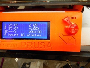 prusa mk2 s lcd manopola - svasato Stampante 3d accessori 3d print model - Mito3D