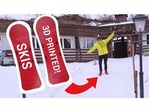 3d printed skis sport & outdoors cr10 creality cr-10 ski skiing snowboard sports winter 3d print model - Mito3D