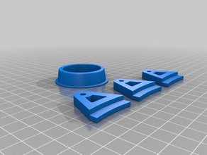 sicabo d180 active carbon filter flush-mount brackets 3d printer accessories 3d print model - Mito3D