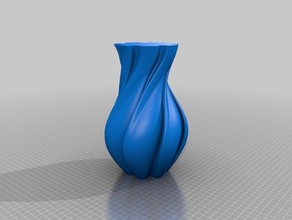 grandma's vase decor flower home onshape spiral 3d print model - Mito3D