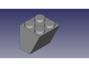 2x1 inclinada revisi n costruzione di giocattoli exin castillos castelli 3d print model - Mito3D