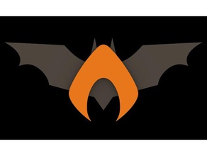 dark nights metal - drowned emblem art batman sign symbol dc comics 3d print model - Mito3D