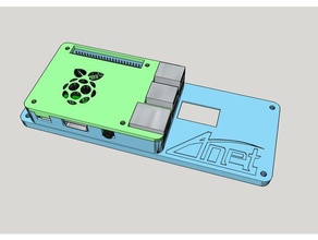 anet lcd sırtlık raspberry pi case a8 3d yazıcı parçaları modifiye durumda ahtapotlar octoprint ahududu 2 3 raspi esas alındığı 3d print model - Mito3D