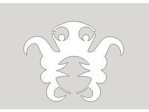 octoprint Kraken-logo dxf, skp Schilder & logos logo octo octopi Fall Anzeichen sketchup 3d print model - Mito3D