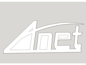 anet logo dxf skp signs & logos a8 sketchup 3d print model - Mito3D