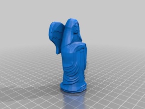 zelda - breath wild goddess statue temple time buildings & structures 28mm frostgrave 3d print model - Mito3D