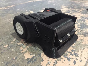 antweight 150g de robots tambour spinner - blackspin la robotique des combat robot horizontal 3d print model - Mito3D