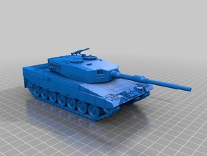 leopard 2 a4 i veicoli militare modello il serbatoio 3d print model - Mito3D