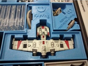 k-wing holder x-wing miniatures stanley organizer toy & game accessories starwars star wars xwing 3d print model - Mito3D