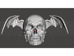 avenged sevenfold cráneo signos y logotipos portada del álbum hueso de halloween decoración prop el heavy metal rock 3d print model - Mito3D