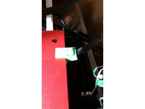 heat bed cable strain relief clip 3d printer parts heated tevo tornado 3d print model - Mito3D