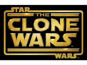clone wars logo de la plaque art jedi star 3d print model - Mito3D