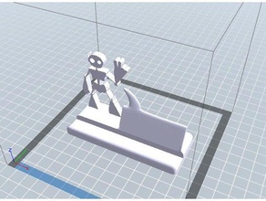 robot stand 3d print model - Mito3D
