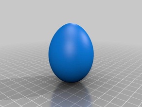 uovo un di gallina pasqua 3d print model - Mito3D