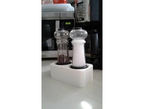 salt pepper no tip holder kitchen & dining 3d print model - Mito3D