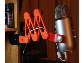 yeti blue Mikrofon für Ausflüge arm audio usb-Mikrofon 3d print model - Mito3D