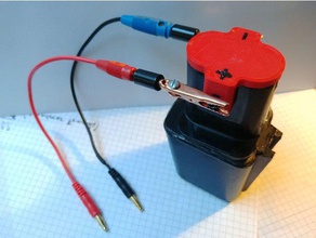 basit güç adaptörü şarj matkap hobi pil cihazı 3d print model - Mito3D