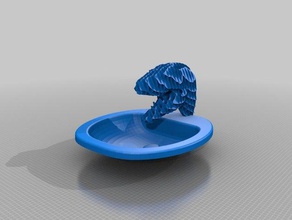 rino costillas lavabo décor 3d print model - Mito3D