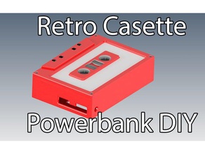 powerbank diy-Cassette tape retro gadgets Cassette Zelle Ladegerät diy iphone Telefon phonecharger powercell samsung Band 3d print model - Mito3D