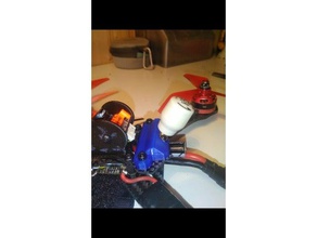 unifi race vtx mount 3d printing drone fpv pla quadcopter antenna holder 3d print model - Mito3D