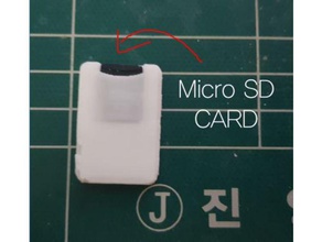 nintendo micro sd adaptör photoshop şablon geçin video oyunları kartuş Seyahat 3d print model - Mito3D